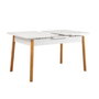 Hanah Home Mesa de Comedor Extensible Santiago Masa Atlantic White
